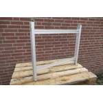 Pootondersteuning Aluminium, werkbreedte 86 cm. Used.